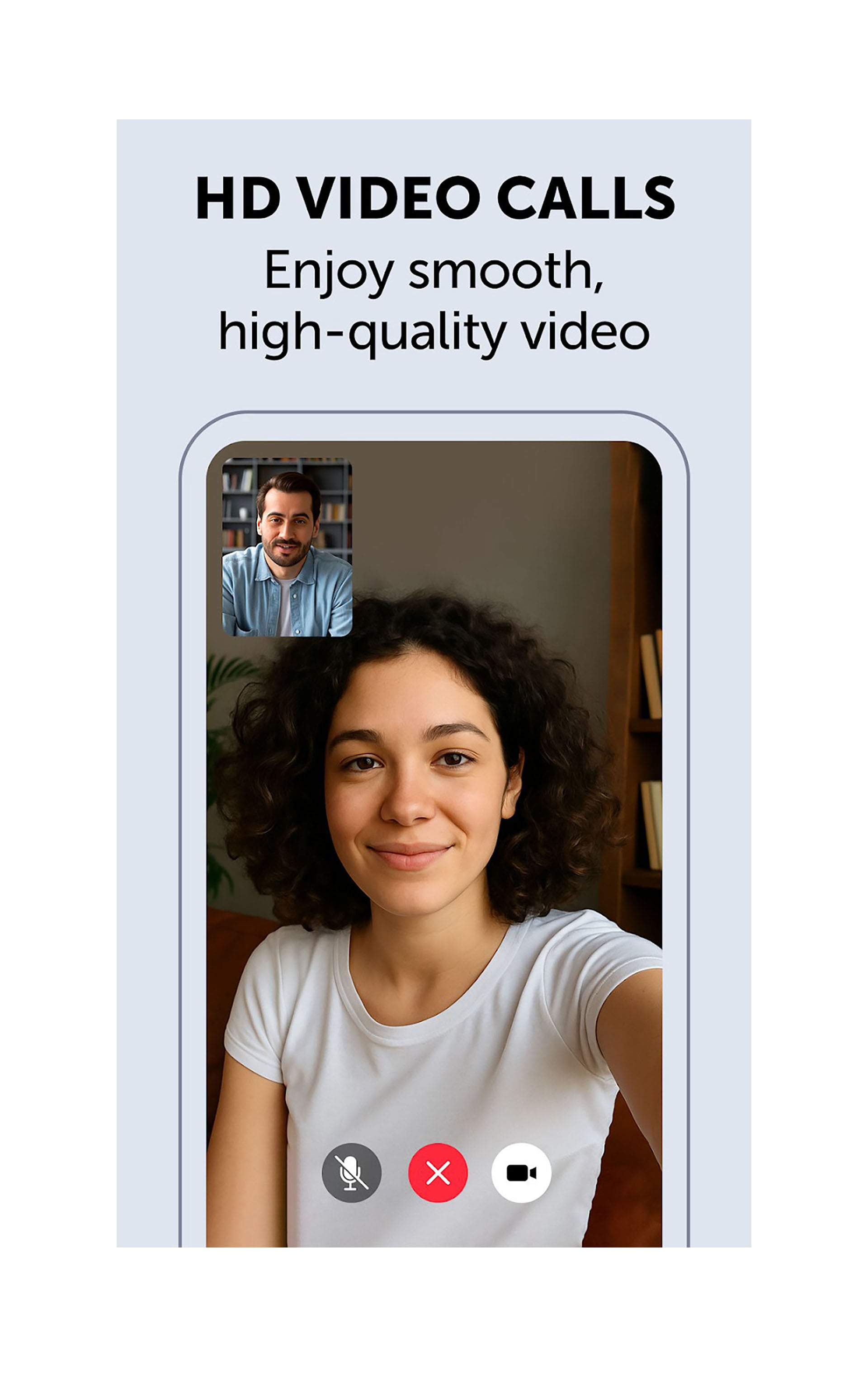 Zangi ofrece la posibilidad de realizar videollamadas en alta calidad.