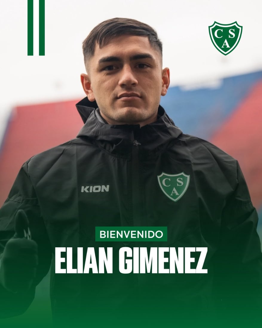 El volante central Elián Giménez dejó River Plate y afrontará su segundo ciclo en Sarmiento