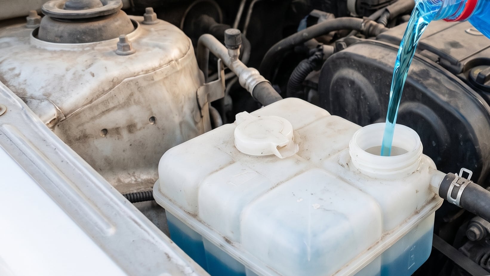 Un correcto mantenimiento del líquido refrigerante es esencial para evitar este tipo de averías y prolongar la vida útil del sistema de refrigeración del motor (VisualesIA Scribnews)