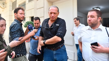 Sergio Berni al salir del