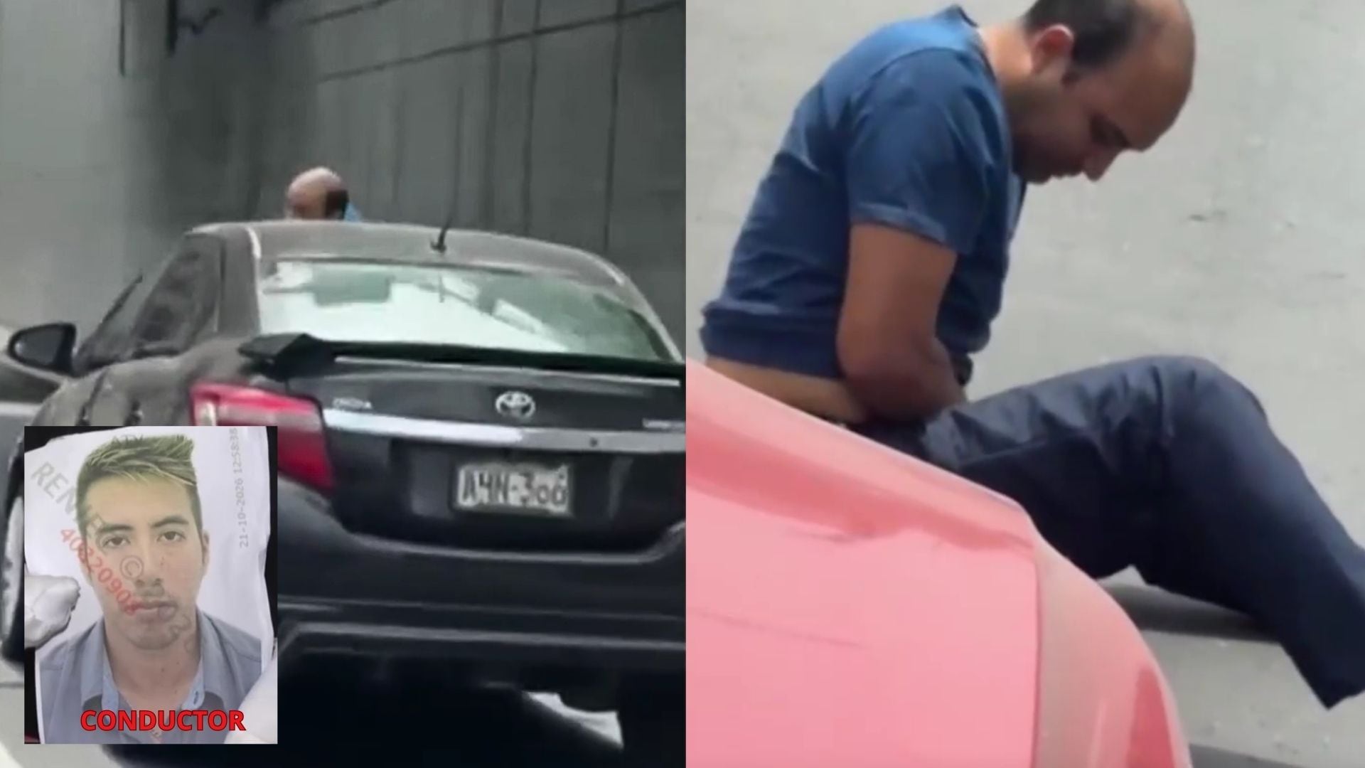 Conductor embiste a un hombre y avanza con él aferrado a su auto en San Borja: “Para, por favor, me vas a matar”