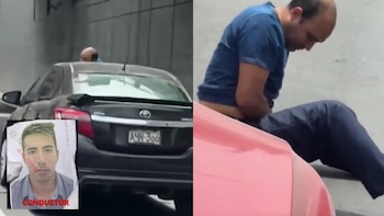 Conductor embiste a un hombre y avanza con él aferrado a su auto en San Borja: “Para, por favor, me vas a matar”