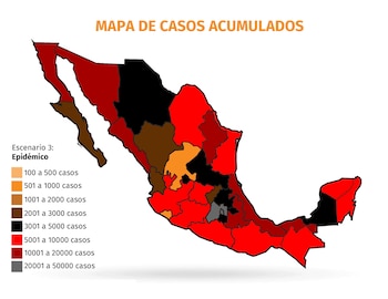 coronavirus mexico mapa colores 150720