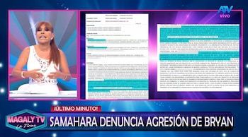 Samahara Lobatón denuncia a Bryan Torres y revela presunta violencia económica, según Magaly Medina. Captura: Magaly TV La Firme.