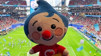 El Payaso Plim Plim se volvió viral en el gran triunfo de Argentina en la semifinal del Mundial