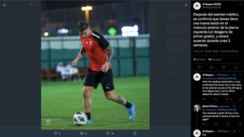 Al Rayyan confirma nueva lesión