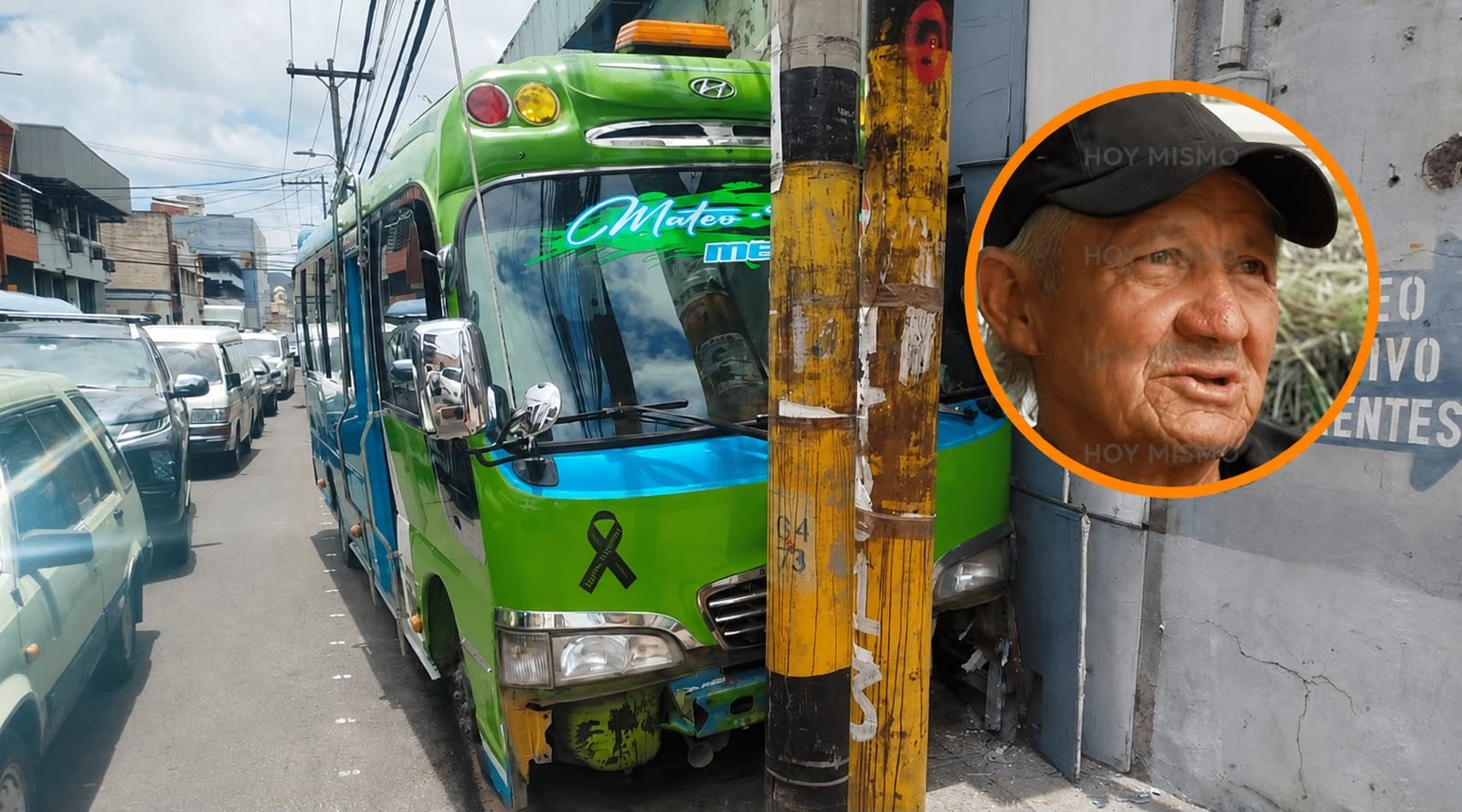 El padre de Juan Carlos Flores cuestionó que su hijo no recibiera ayuda inmediata tras resultar herido durante el ataque en Comayagüela. El conductor logró salir del autobús para pedir auxilio, pero falleció horas después en el Hospital Escuela. (Foto: La Tribuna)