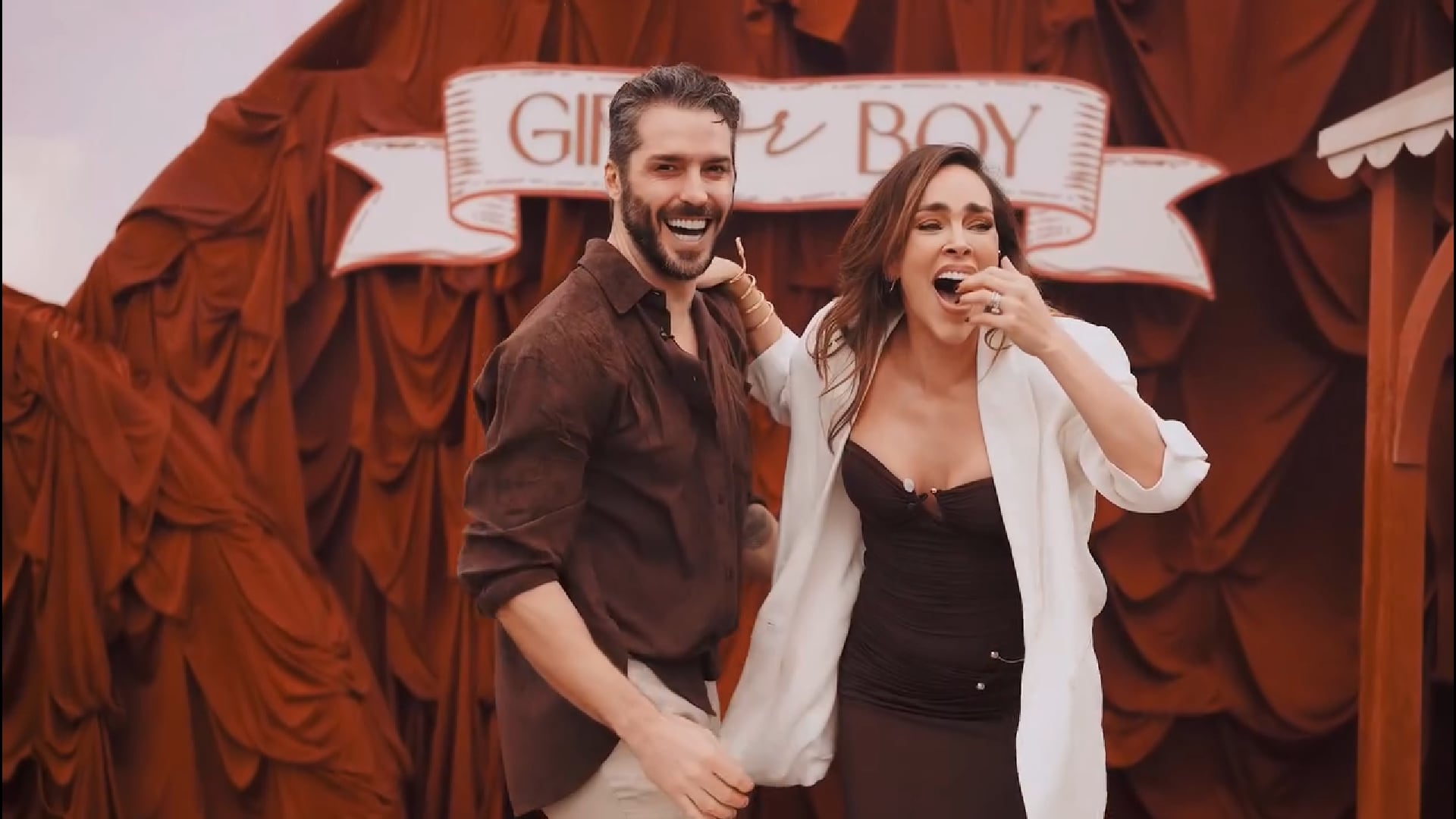 El anuncio del embarazo de Sara Corrales y Damián Pasquini incluyó la revelación del nombre de su primera hija, Mila - crédito @saracorrales/ Instagram