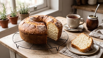 Receta de budín de yogur y vainilla, rápida y fácil