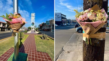 Flores de paz en Tijuana: