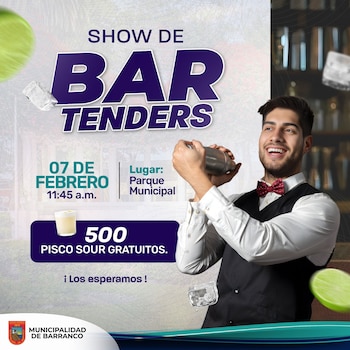 Barranco reparte 500 pisco sours