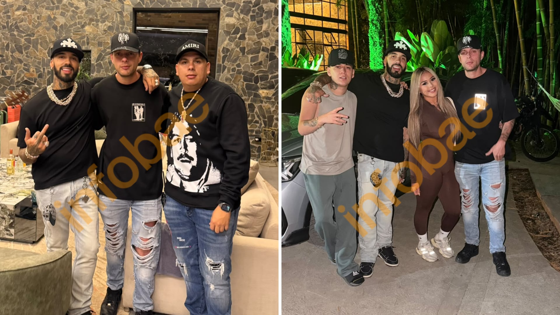 El cantante puertorriqueño compartió una celebración privada en Guatapé con los artistas mexicanos Alex Torres y Leonardo Macedo Lobo en Colombia - crédito Suministrada a Infobae Colombia