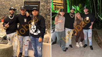 El cantante puertorriqueño compartió una celebración privada en Guatapé con los artistas mexicanos Alex Torres y Leonardo Macedo Lobo en Colombia - crédito Suministrada a Infobae Colombia