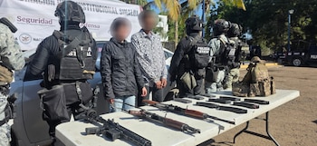 Objetos asegurados tras la detención.
Crédito: