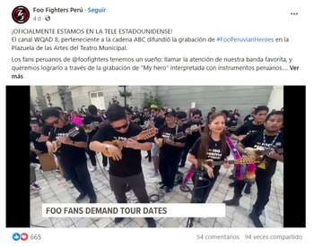 Foo Fighters Perú celebran su