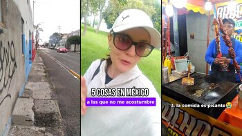 La extranjera compartió las cosas