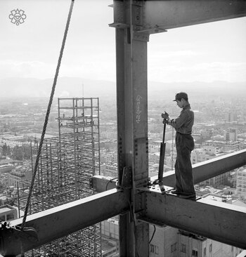 Construcción de la Torre Latinoamericana.