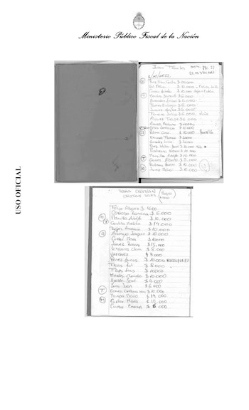 Documentación de la causa. Cuadernos