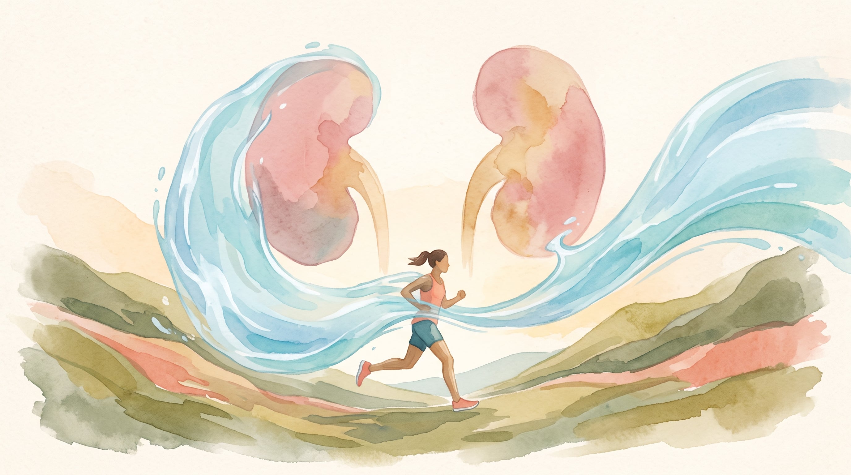 Tras los 161 kilómetros, aumentaron biomarcadores asociados con lesión renal aguda, aunque los cambios fueron subclínicos y ningún corredor necesitó hospitalización (Imagen Ilustrativa Infobae)