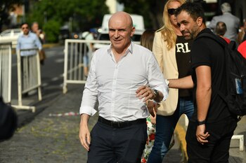 José Luis Espert llegando al