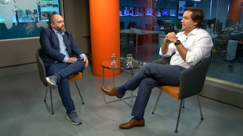 El ejecutivo en el estudio