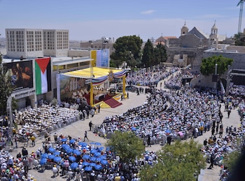 El papa Francisco celebra Misa