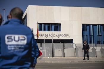 Fachada de la comisaría de Policía Nacional el día de su inauguración, a 19 de febrero de 2024, en Calatayud, Zaragoza, Aragón (España). (Marcos Cebrián - Europa Press)