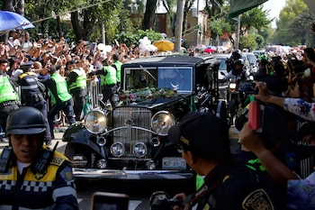 La carroza fúnebre que utilizaron