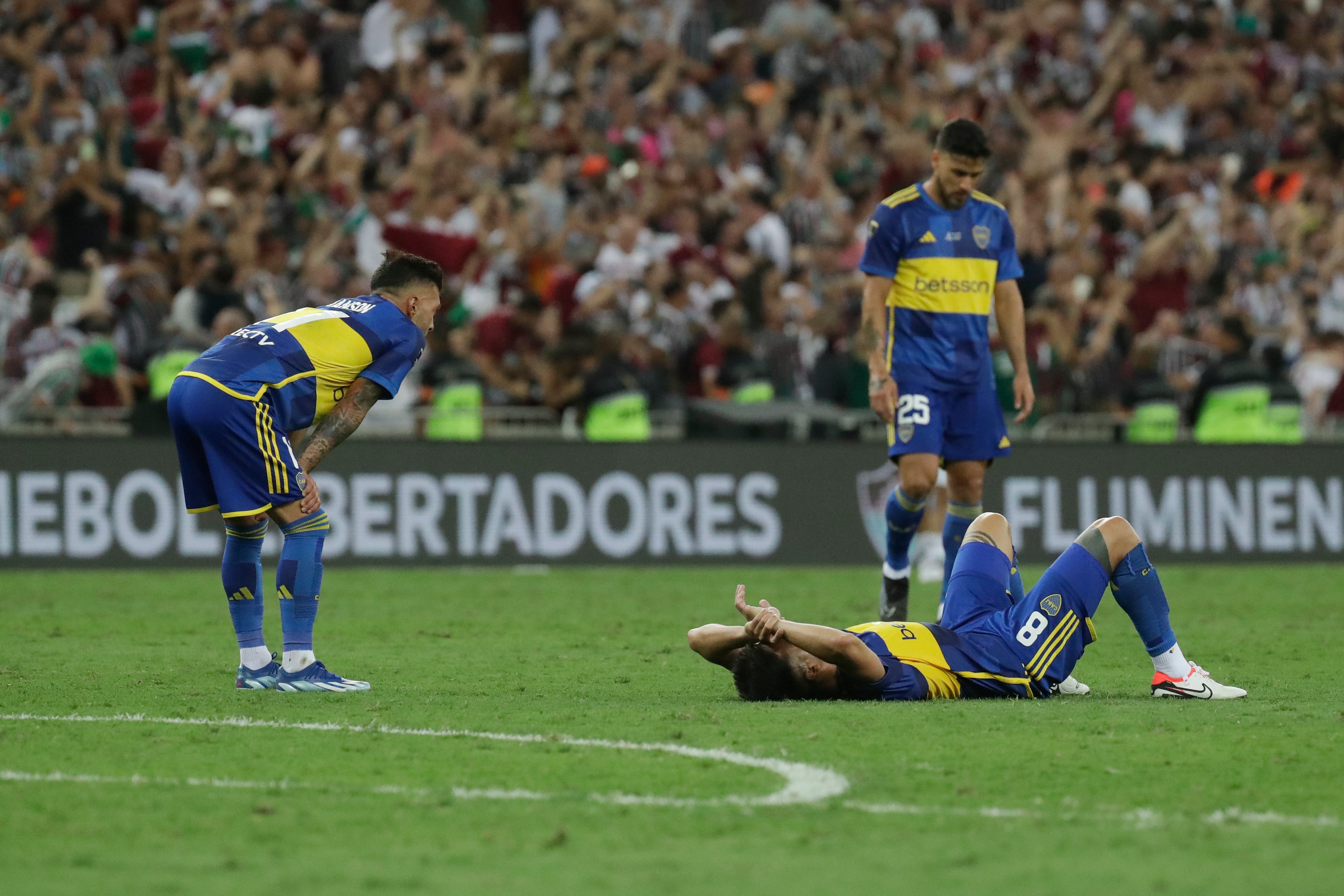 Bruno Valdez ingresó unos minutos en el final del duelo con Fluminense en el Maracaná (AP Foto/Bruna Prado)