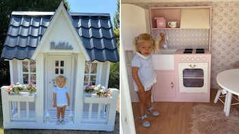 Matilda Salazar, en su casa