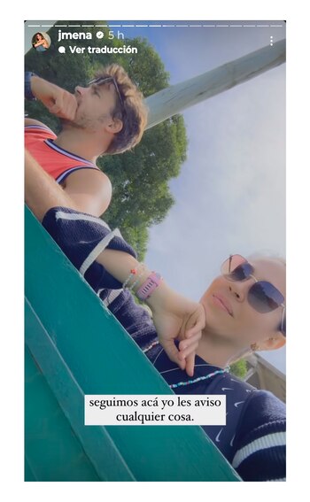 Jimena Barón pasa los días