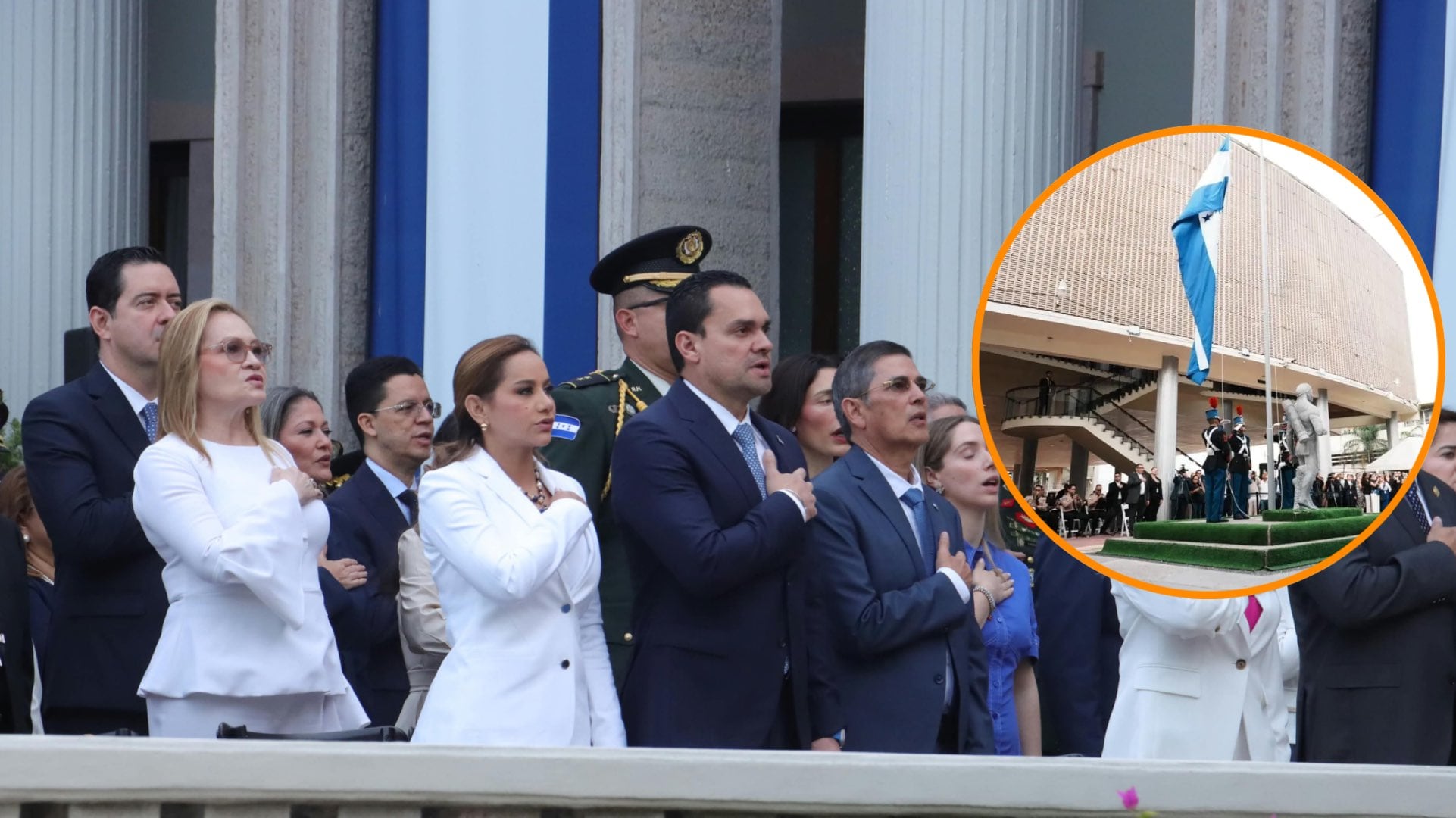 Ejecutivo, Congreso y Poder Judicial abren juntos las celebraciones por los 205 años de independencia. (FOTO: Infobae)