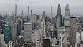 FILE PHOTO: The skyline of Manhattan as seen from the Empire State Building in New York City
