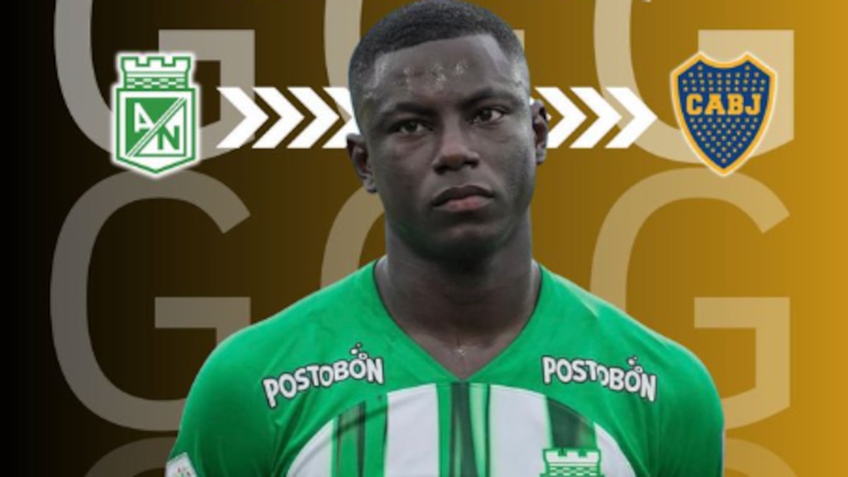 Marino Hinestroza en acción con la camiseta de Atlético Nacional