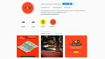 Red Cuarentena Solidaria, una campaña para ayudar a personas en situación de calle durante el aislamiento