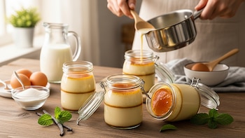 Cómo hacer un flan en frasco: la receta casera que combina sabor y presentación