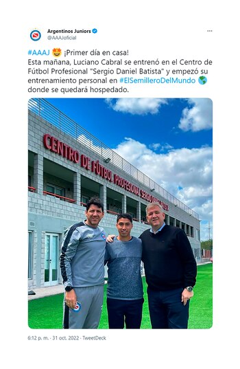 El posteo de bienvenida de