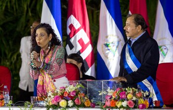La vicepresidenta de Nicaragua, Rosario