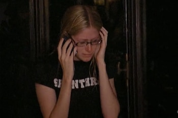 La escena de la agresión