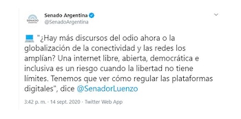 El tuit de la cuenta