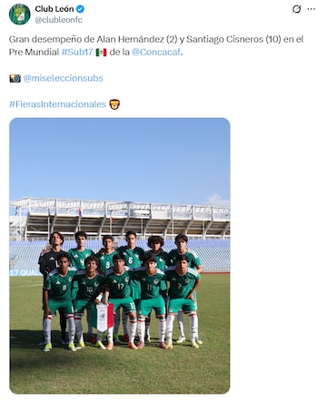 El torneo sub-17 en Países Bajos se presenta como una de las principales vitrinas para el desarrollo de futbolistas juveniles mexicanos en Europa. (Foto: X/ @clubleonfc)