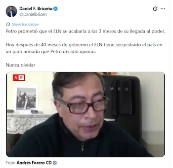 Daniel Briceño le recordó a