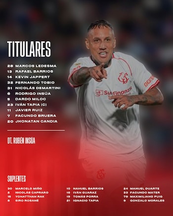 El equipo que planteó Rubén