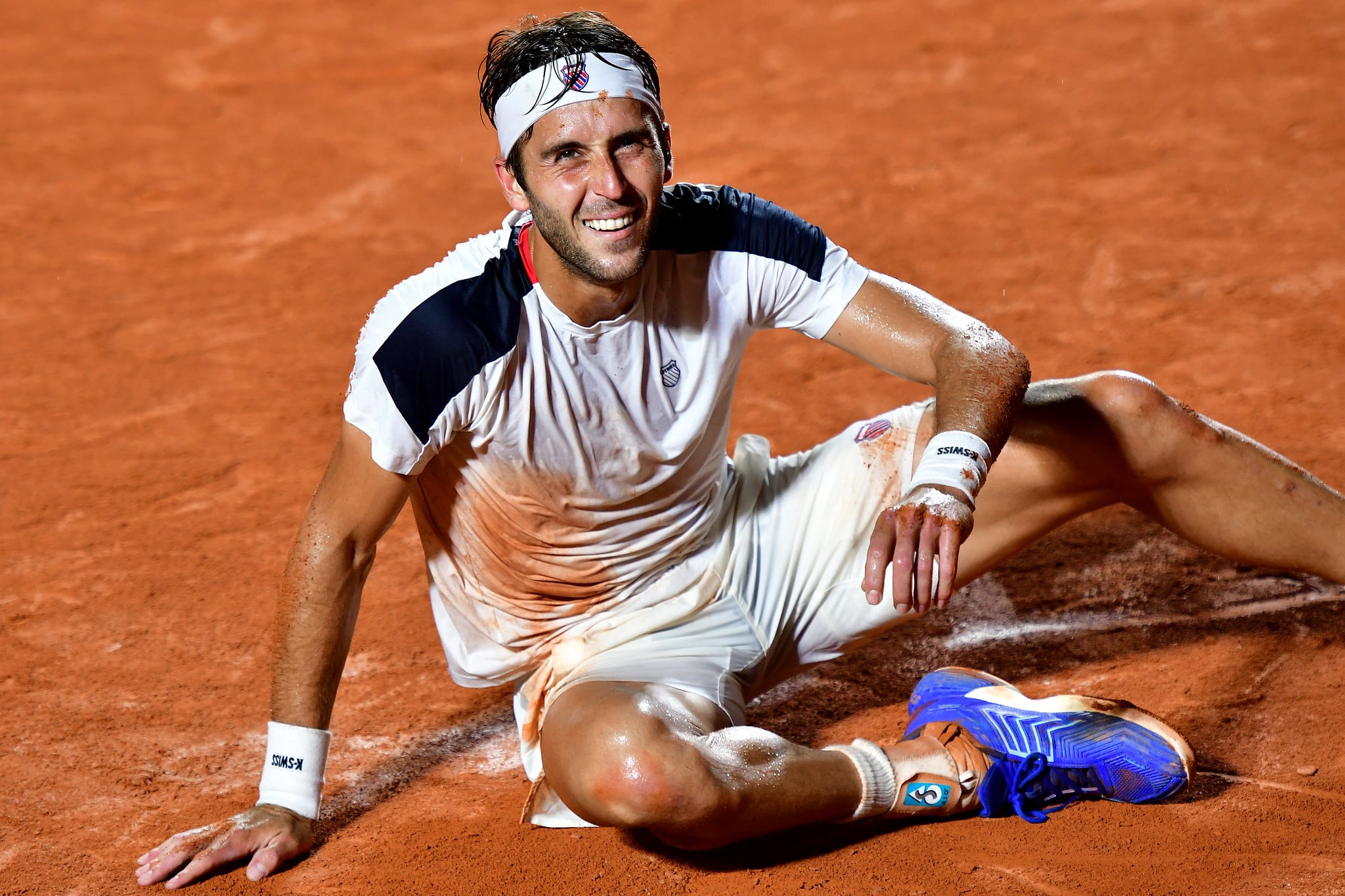 La sonrisa de Tomás Etcheverry luego de ganar su primer título (Fuente: Río Open)