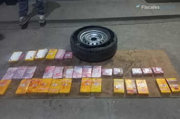 Los 31 kilos de cocaína