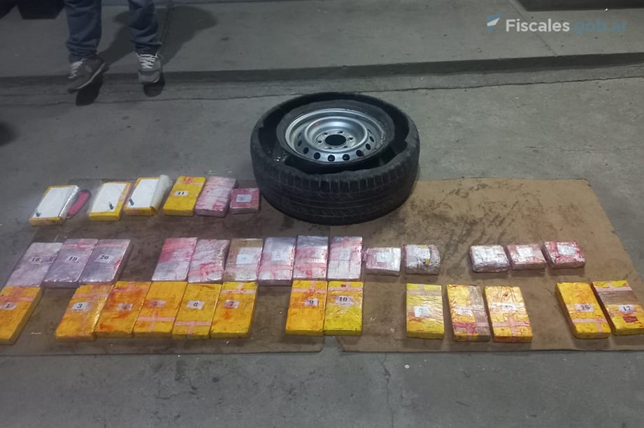 Los 31 kilos de cocaína secuestrados a la organización en un segundo operativo