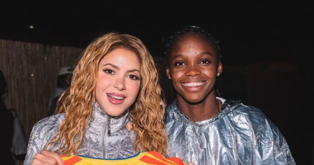 Linda Caicedo y Shakira protagonizaron un encuentro durante la caminata previa al concierto en la ciudad de Madrid - crédito Instagram