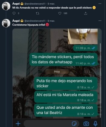 Conversación 5. Captura de Twitter.