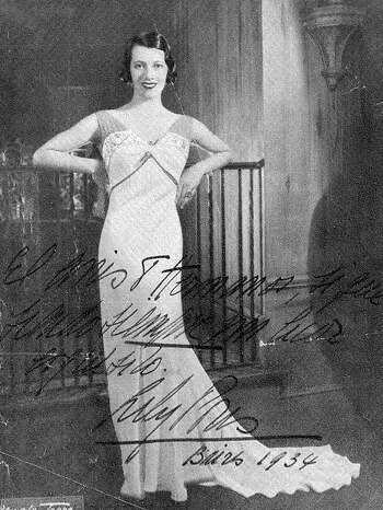 Fotografía autografiada publicada en Caras