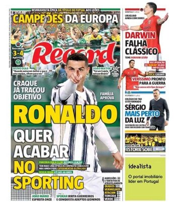 "Cristiano Ronaldo quiere terminar en